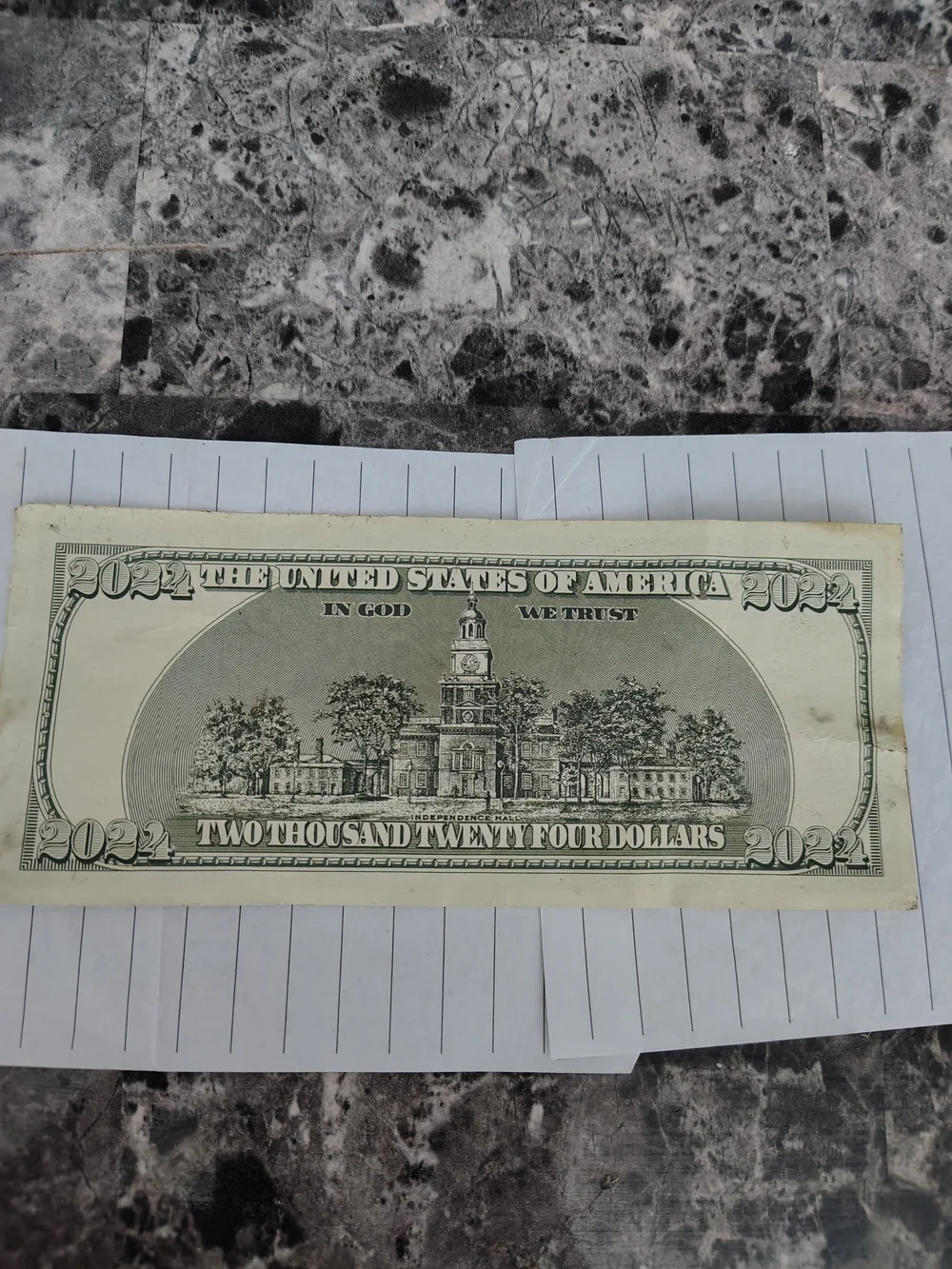 Donald Trump 2024  Campaign Note (Illegal)